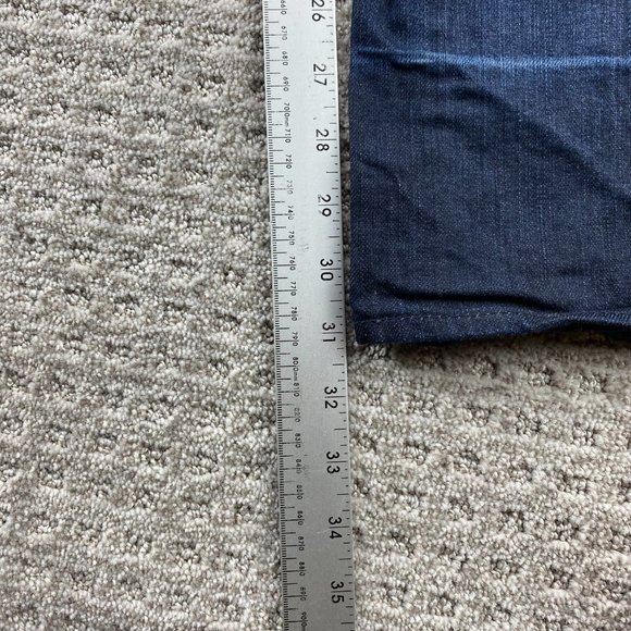 VOLCOM Riser Jeans Men 30 Dark Blue Denim Pants Slim Tapered Leg Casual Pockets - Picture 10 of 16